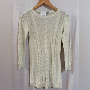 Ivory Knit Sweater Dress